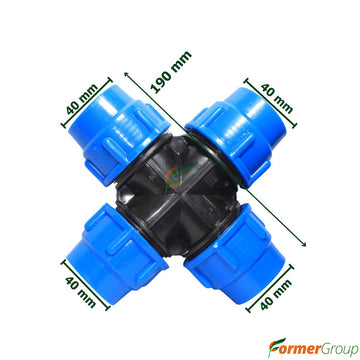 Conectores Mangueras Sistema Riego De 40mm
