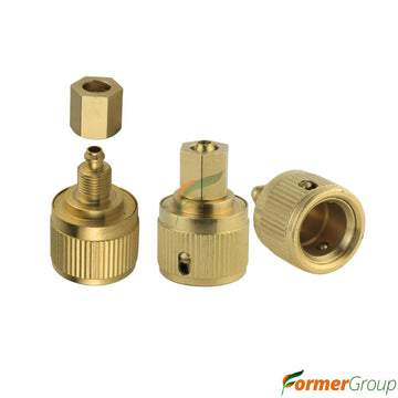 Acople Rapido Manguera Conector Conversor Latón 4mm