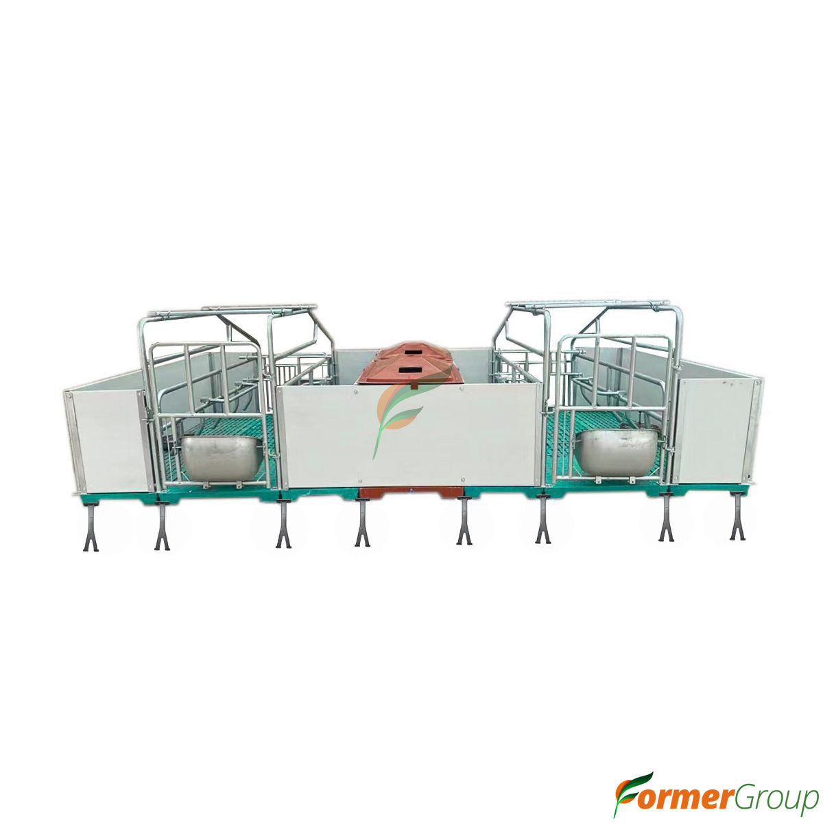 Jaula Paridera Doble Para Cerdas Panel Pvc