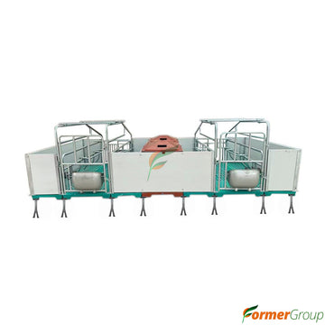 Jaula Paridera Doble Para Cerdas Panel Pvc