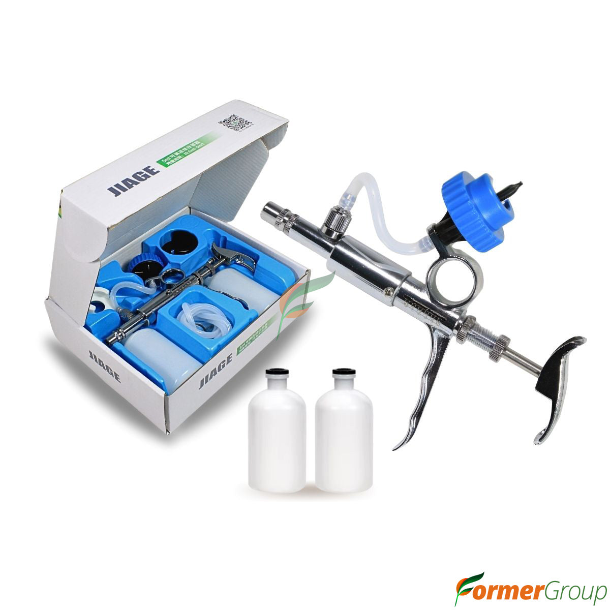 Jeringa Veterinaria Metálica