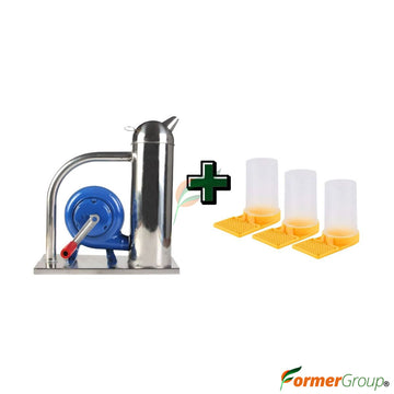 Kit Ahumador Más 3 Bebederos Para Abejas Apicultura