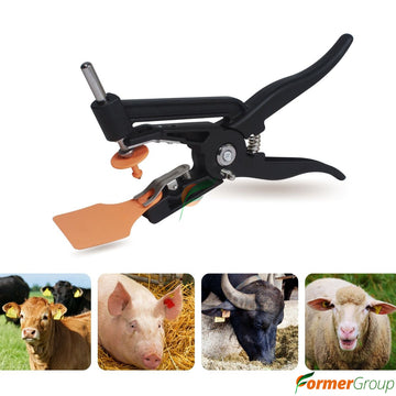 Pinza Chapeteadora Para Perforar Oreja Animal