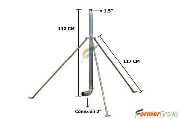 Trípode Riego Aspersor Cañón