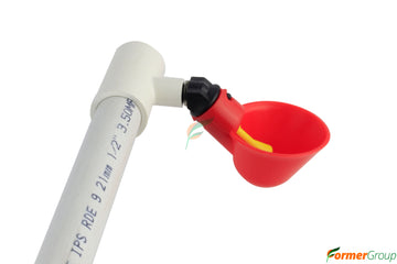 Bebedero Taza + T Pvc Para Aves