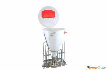 Comedero Cerdo Automático Tolva 80lt Concentrado Y Agua