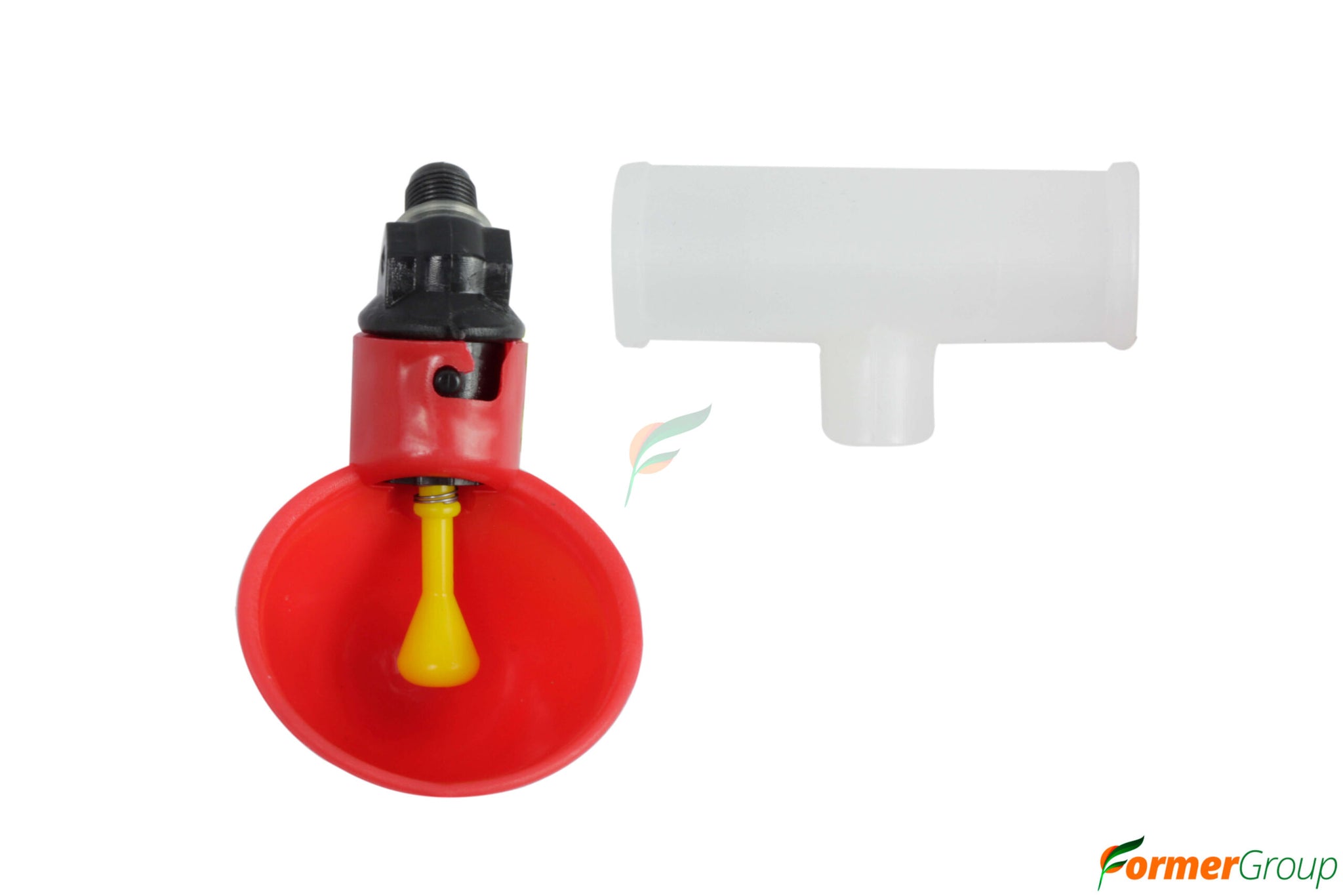 Bebedero Taza + T Para Aves Gallinas, pollos, codorniz X 10und