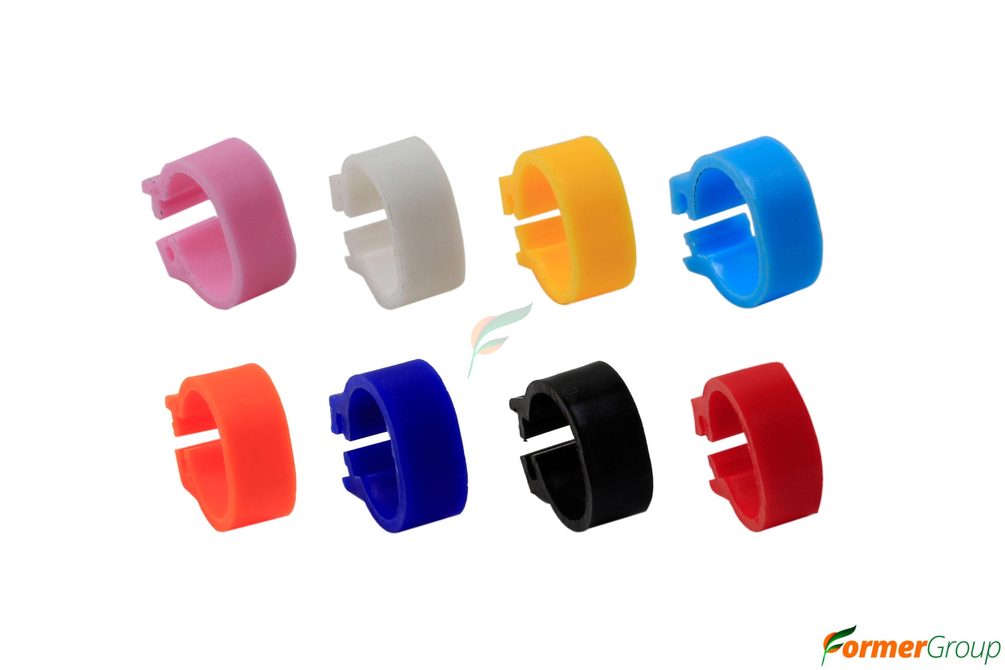 Anillos Para Marcar Aves Por 100 De Colores Sin Numerar Semicircular 8mm
